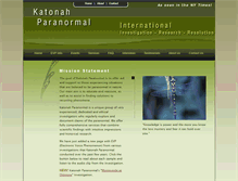 Tablet Screenshot of katonahparanormal.com